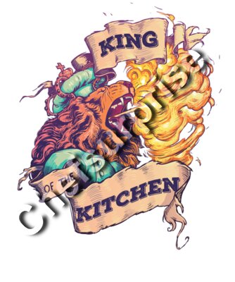 Lion chef king of the kitchen chef tshirt